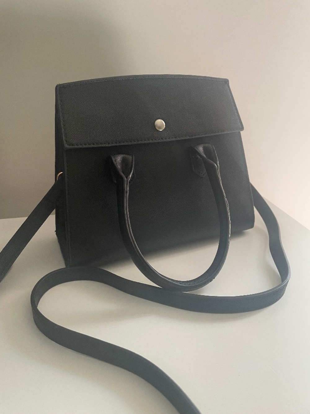 Madison West Black Faux Leather Purse